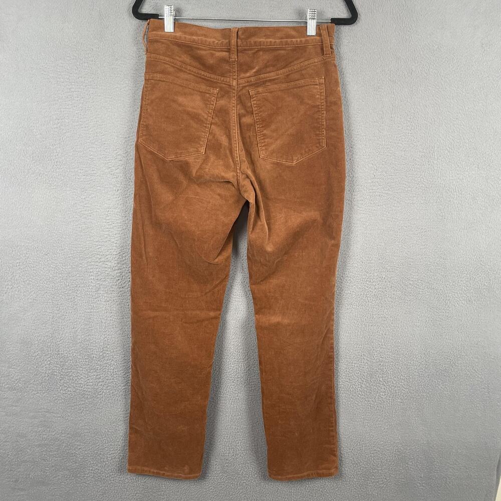 J.CREW Pants Womens 28 Brown Chino Corduroy Straight Leg Stretch Pockets - Picture 2 of 11